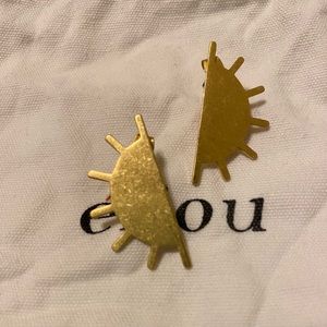 Madewell Gold Sun Earring